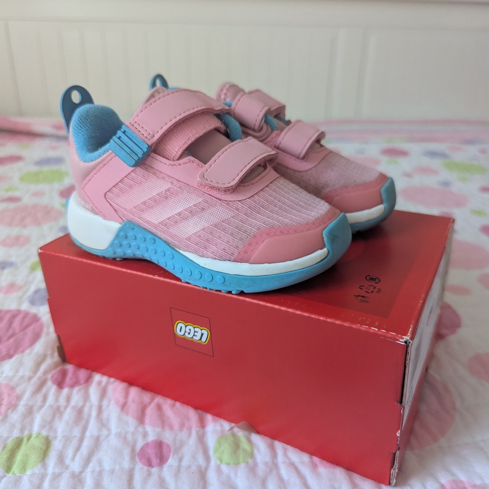 adidas Legos Kids Sneakers in Pink and Blue